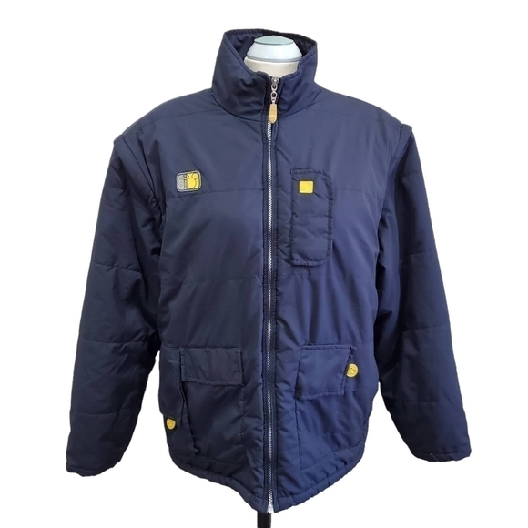 90's Vintage Disney Unisex Mickey Mouse 1928 Blue Jacket Size M - Picture 1 of 12